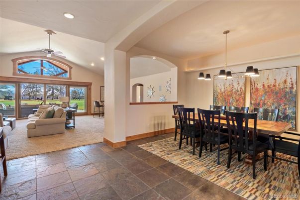Dining room, Interior, Living room, Pendant Lights, Recessed Lighting