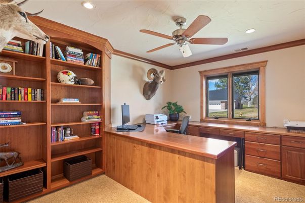 Home Office, Interior, Recessed Lighting