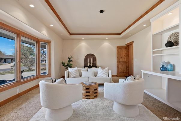 Interior, Living room, Recessed Lighting