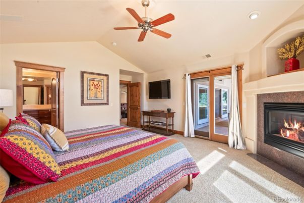 Bedroom, Fireplace, Interior, Recessed Lighting