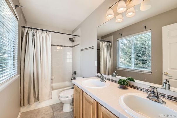 Bathroom, Dual Sink Vanities, Interior, Tile Countertops