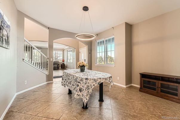 Dining room, Interior, Pendant Lights