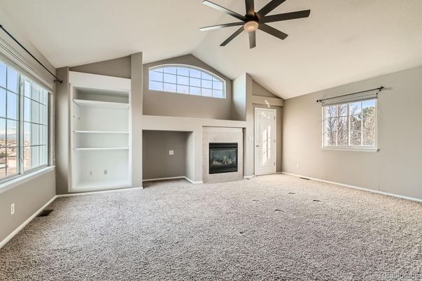 Empty room, Fireplace, Interior