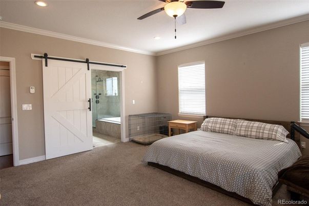 Bathroom, Bedroom, Glass Shower, Interior, Recessed Lighting