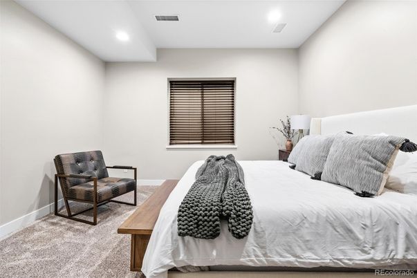 Bedroom, Interior, Recessed Lighting