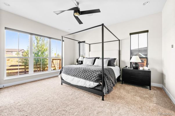 Bedroom, Interior, Recessed Lighting