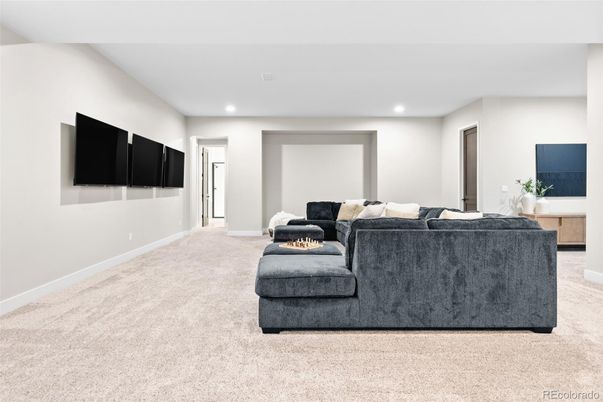 Interior, Living room, Recessed Lighting