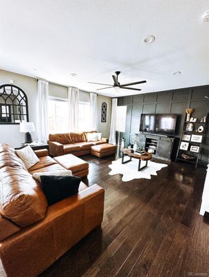 Interior, Kitchen, Living room, Recessed Lighting, Wood Texture Flooring