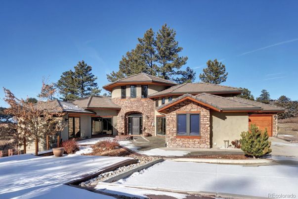 Backyard, Exterior, Facade, Brick Facade, Mediterranean
