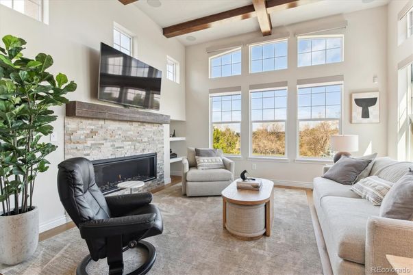 Fireplace, Interior, Living room, Wooden Beams