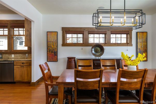 Chandelier, Dining room, Interior, Pendant Lights, Wood Texture Flooring