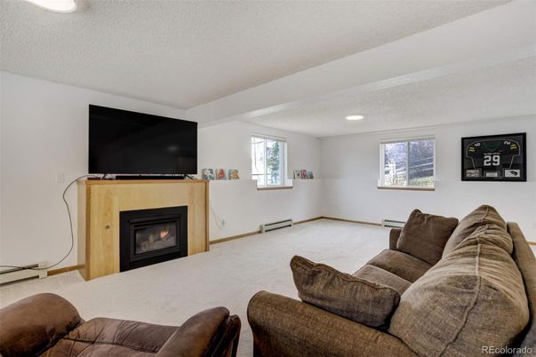 Fireplace, Interior, Living room, Recessed Lighting