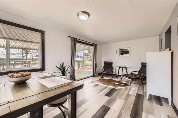 Dining room, Interior, Wood Texture Flooring