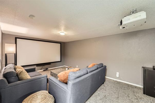 Interior, Projection Screen, Theatre Room