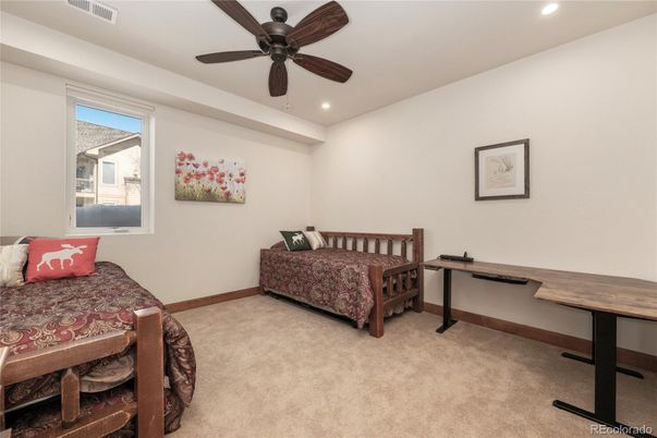 Bedroom, Home Office, Interior, Recessed Lighting