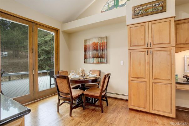 Dining room, Interior, Wood Texture Flooring