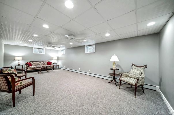 Interior, Living room, Recessed Lighting