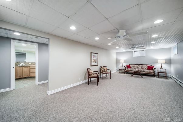 Interior, Living room, Recessed Lighting