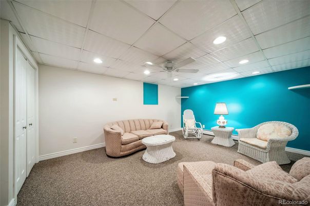Interior, Living room, Recessed Lighting
