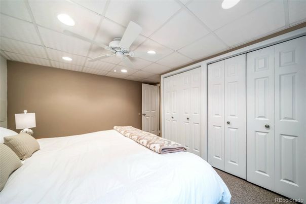Bedroom, Interior, Recessed Lighting