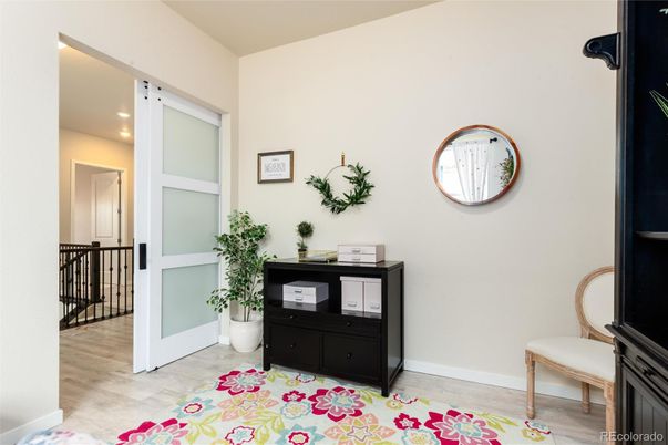 Bathroom, Interior, Recessed Lighting, Wood Texture Flooring