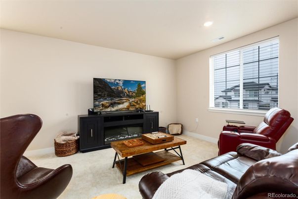 Interior, Living room, Recessed Lighting