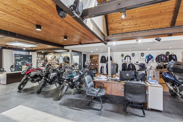 Garage, Home Office, Interior, Recessed Lighting, Wooden Ceilings
