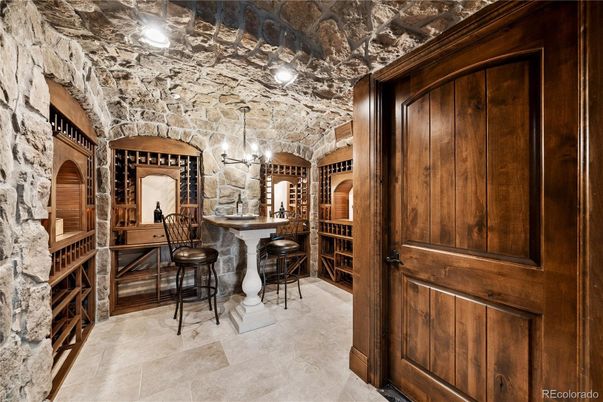 Interior, Stone Walls, Wine Storage