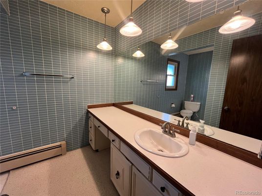 Bathroom, Dual Sink Vanities, Interior, Pendant Lights