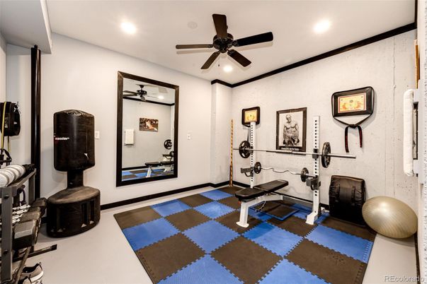 Fitness Equipment, Interior, Recessed Lighting