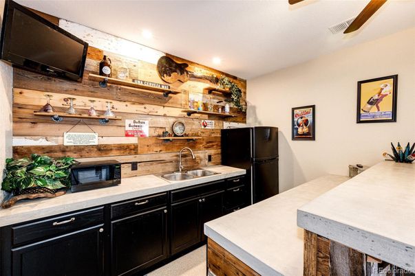 Interior, Kitchen, Recessed Lighting, Wooden Walls