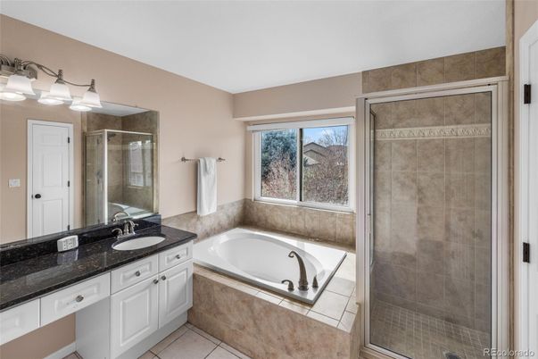 Bathroom, Dual Sink Vanities, Glass Shower, Interior