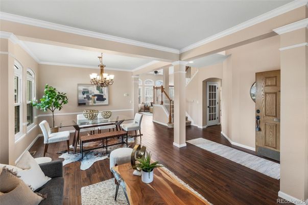 Chandelier, Dining room, Interior, Living room, Wood Texture Flooring