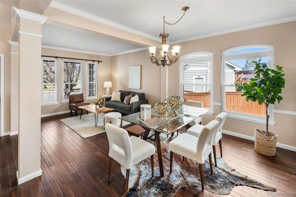 Chandelier, Dining room, Interior, Living room, Wood Texture Flooring