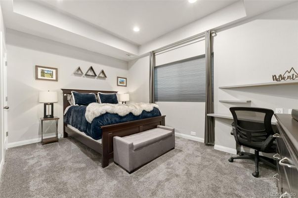 Bedroom, Home Office, Interior, Recessed Lighting