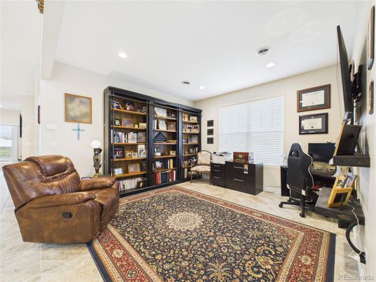 Home Office, Interior, Recessed Lighting