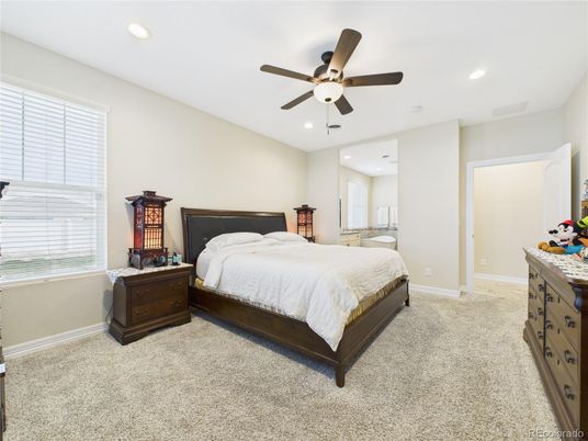 Bedroom, Interior, Recessed Lighting