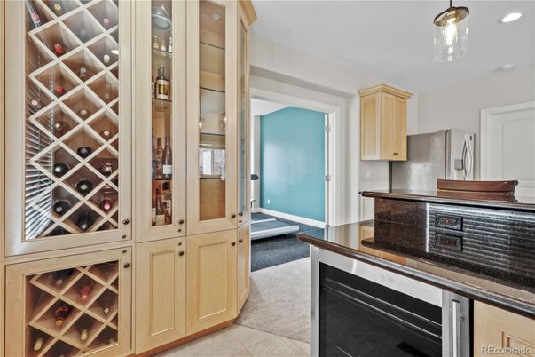 Interior, Kitchen, Recessed Lighting, Wine Storage