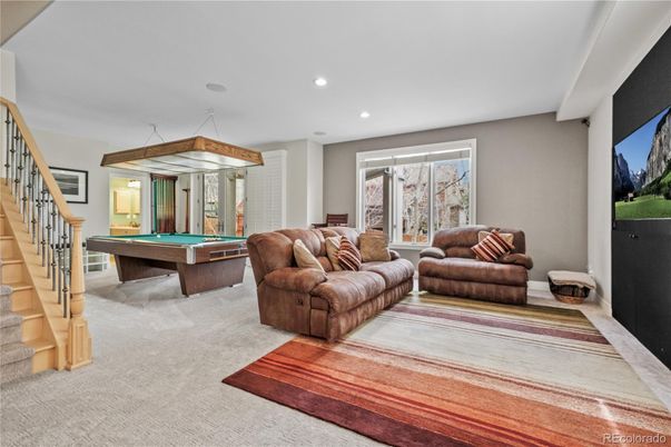 Billiard Table, Game Room, Interior, Living room, Recessed Lighting