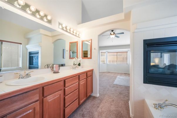 Bathroom, Dual Sink Vanities, Interior, Tile Countertops