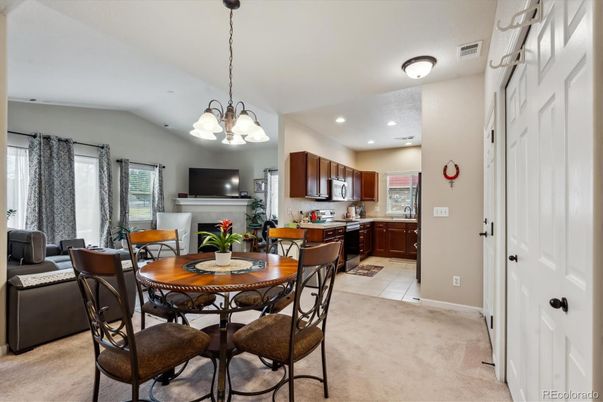 Chandelier, Dining room, Interior, Kitchen, Recessed Lighting