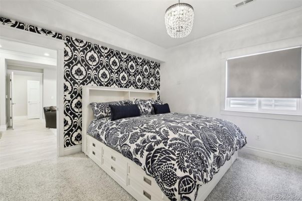 Bedroom, Interior, Pendant Lights, Recessed Lighting
