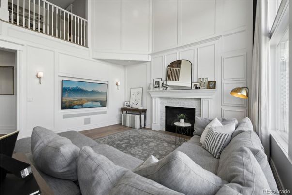Fireplace, Interior, Living room, Wood Texture Flooring