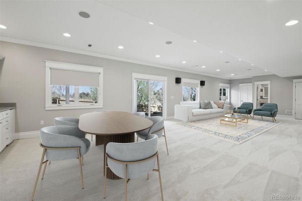 Dining room, Interior, Living room, Recessed Lighting