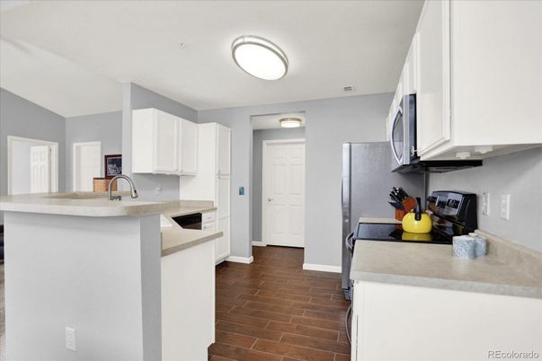 Interior, Kitchen, Wood Texture Flooring