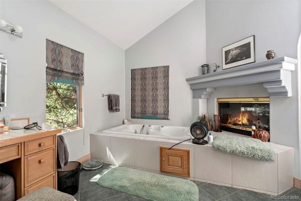 Bathroom, Fireplace, Interior