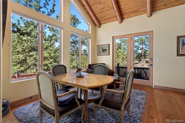 Dining room, Interior, Wooden Beams, Wooden Ceilings, Wood Texture Flooring