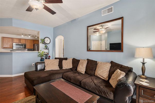 Interior, Kitchen, Living room, Stainless Steel Appliances, Wood Texture Flooring