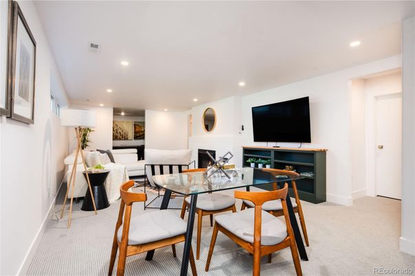 Dining room, Interior, Living room, Recessed Lighting