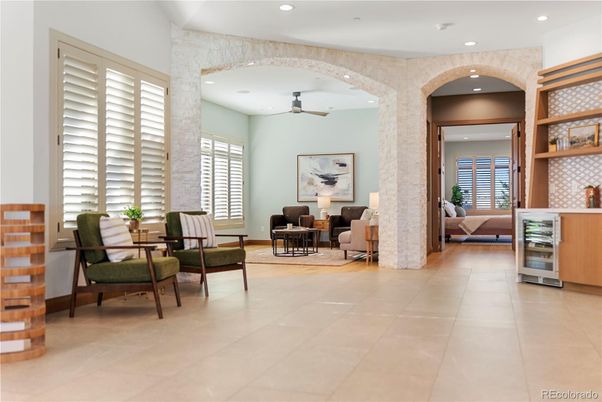 Interior, Living room, Recessed Lighting